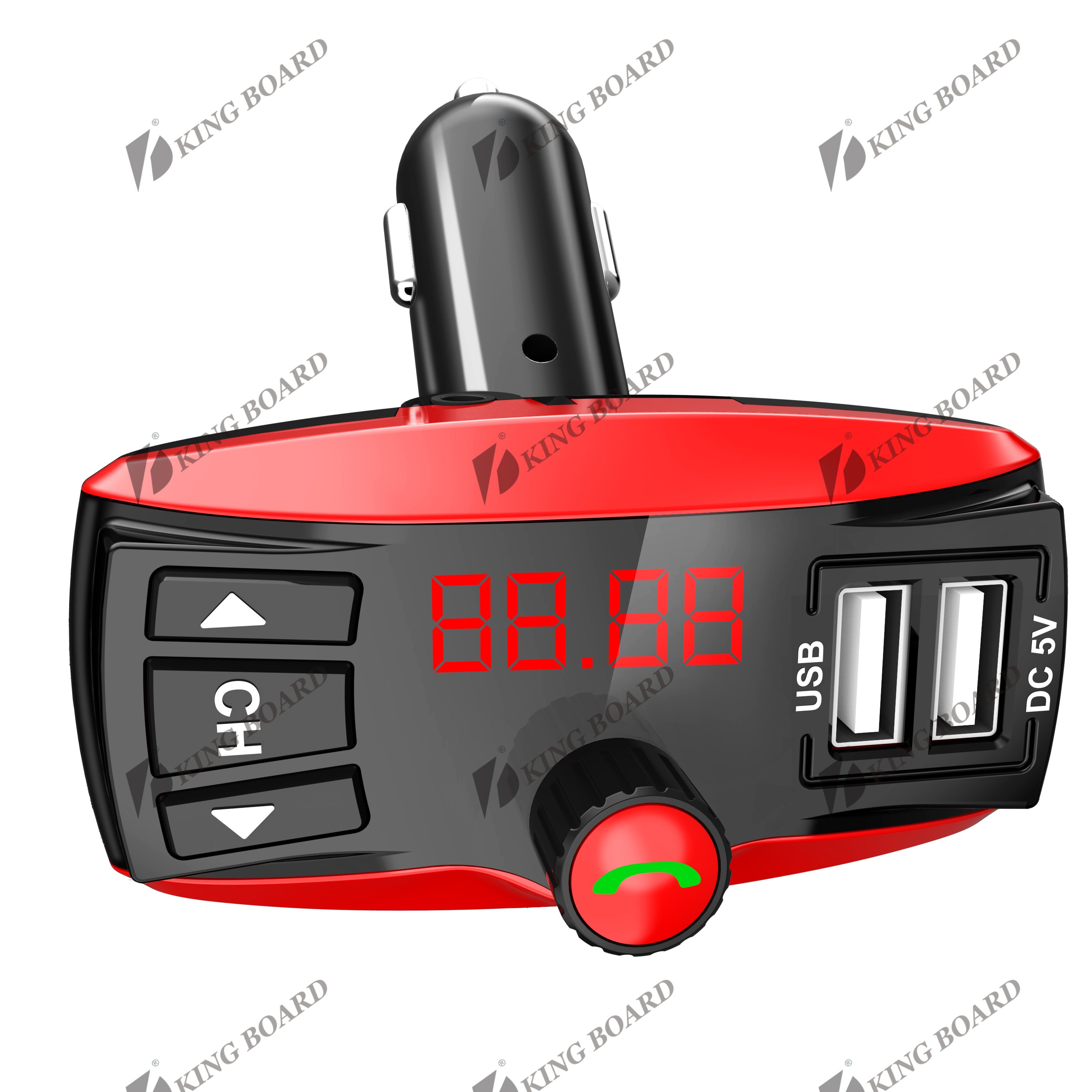 Wireless FM Transmitter Car Kit Radio Receiver MP3 Player with USB Car Charger Read Micro SD Card and USB Flash Drive KCB-928